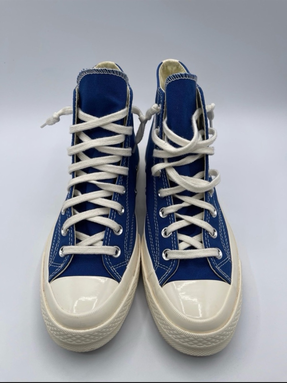 Comme des Garçons PLAY x Chuck 70 High Blue Quartz Men’s Size 5 / Women’s Size 7 - Picture 6 of 7
